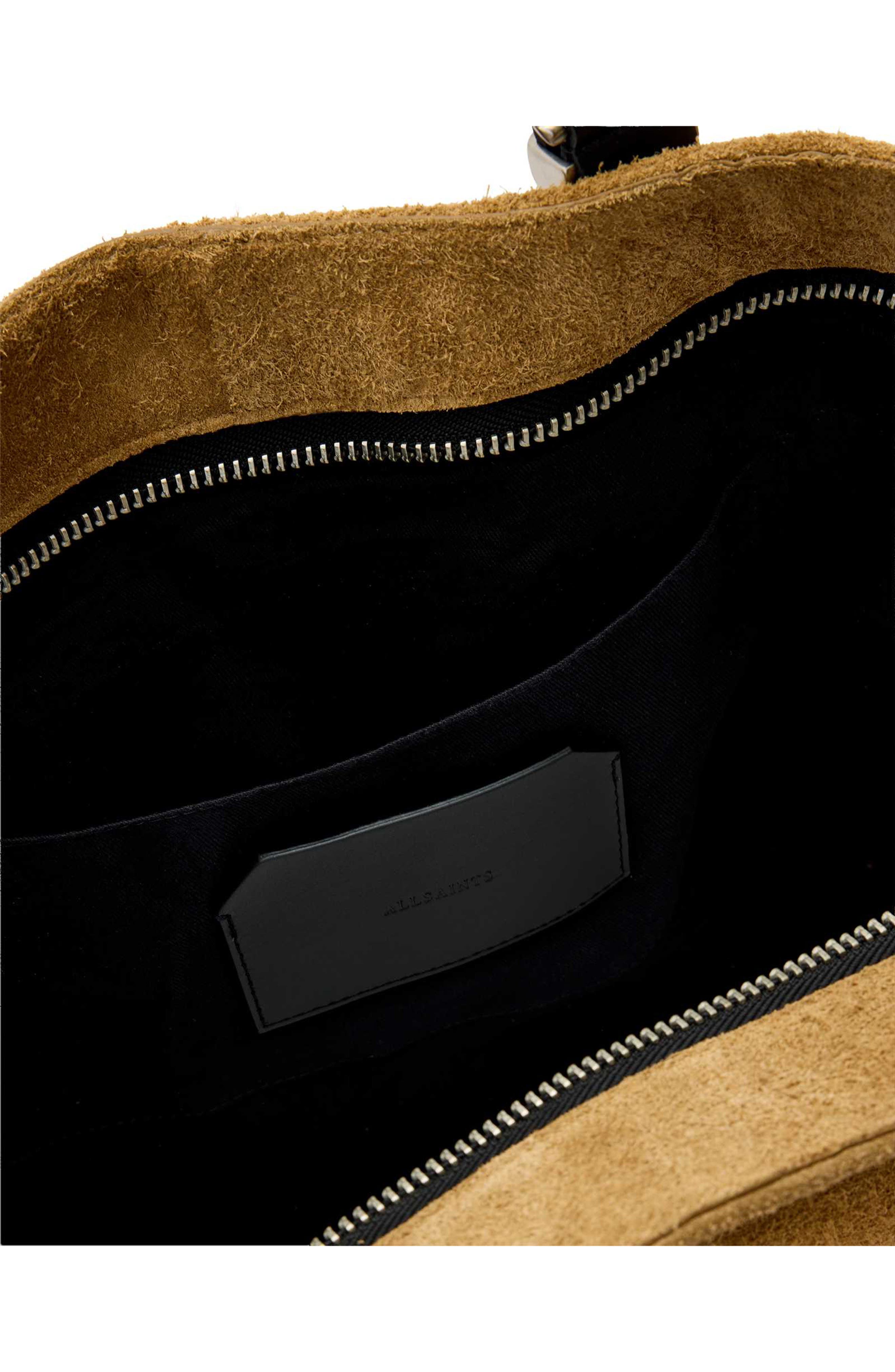 AllSaints Haven Leather Tote, Alternate, color, Biscuit Brown