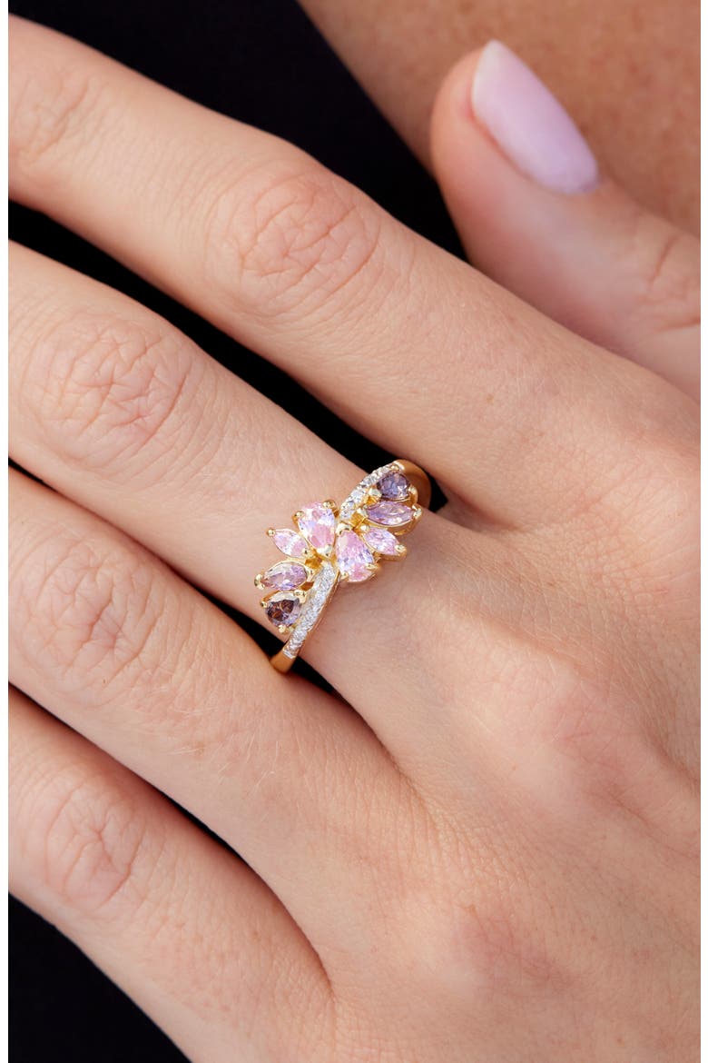 Stone Twist Ring, Alternate, color, YELLOW GOLD