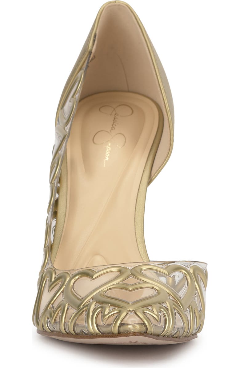 Jessica Simpson Palvin Half d'Orsay Pointed Toe Pump, Alternate, color, Yellow 03