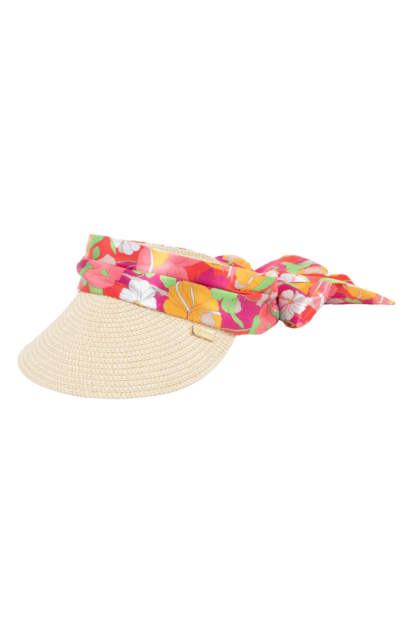 San Diego Hat Ribbon Tie Straw Visor