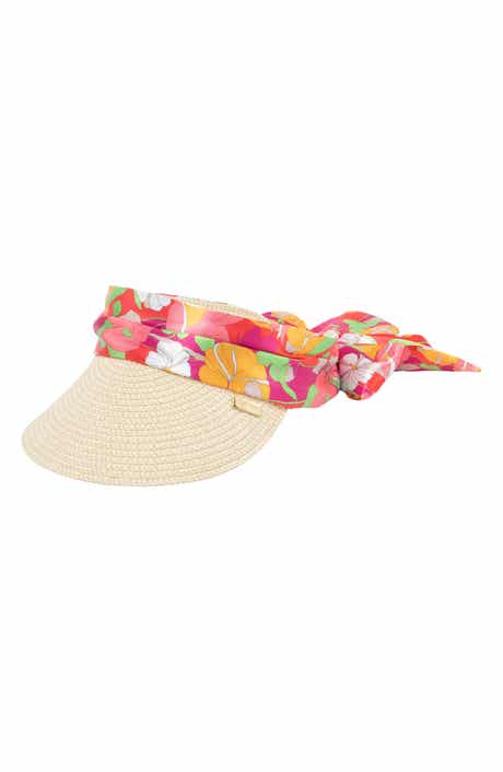 San Diego Hat Ribbon Tie Straw Visor