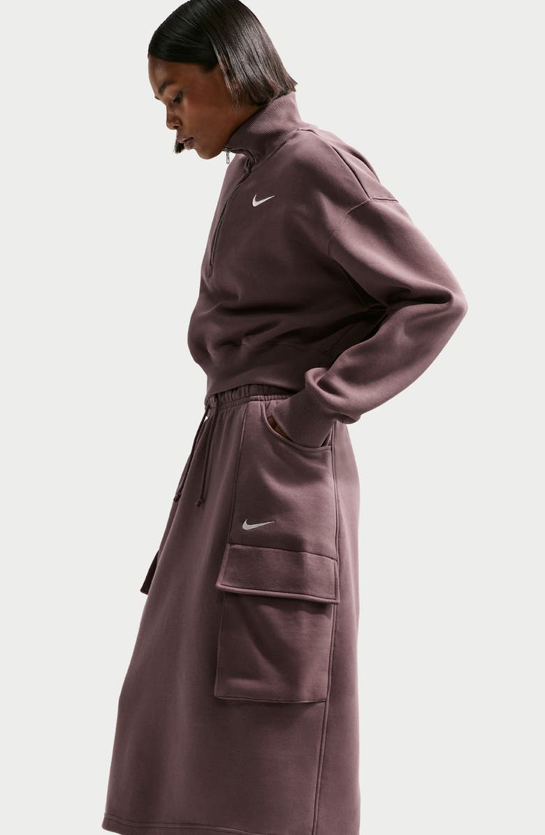 Nike Sportswear Phoenix Fleece Cargo Skirt, Alternate, color, Tattoo/ Sail