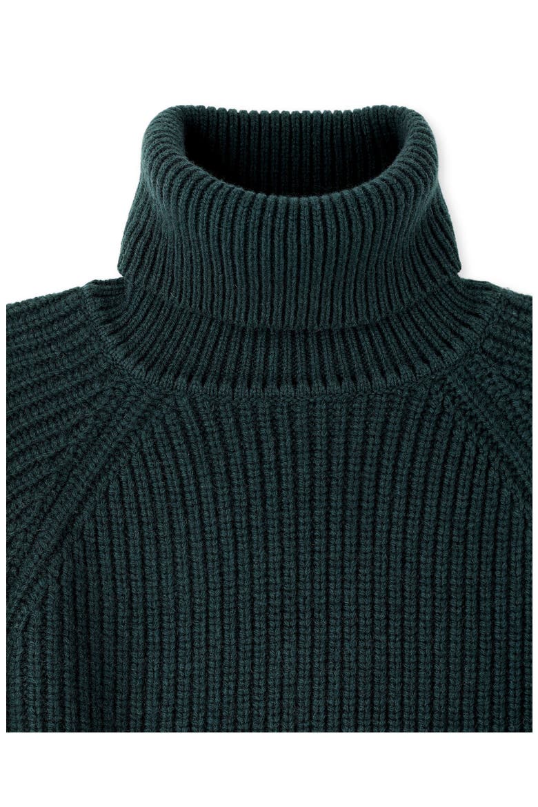 Oslo Merino Wool High Neck Sweater, Alternate, color, Green