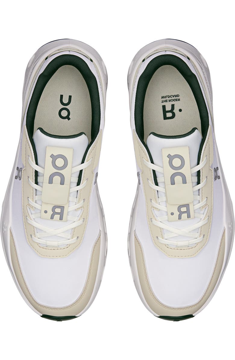 On The Roger Wildcard Sneaker, Alternate, color, Ivory/ Evergreen