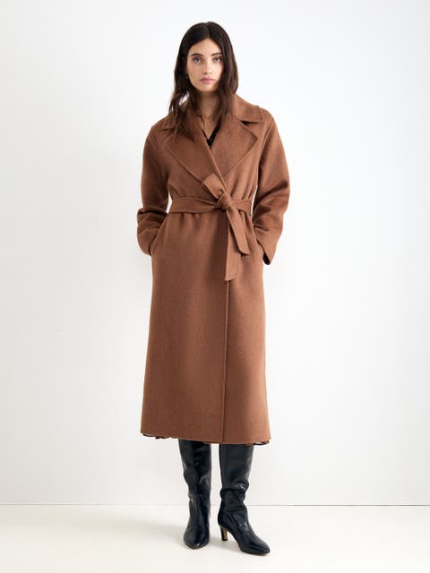 Darcy Double Face Belted Wrap Coat