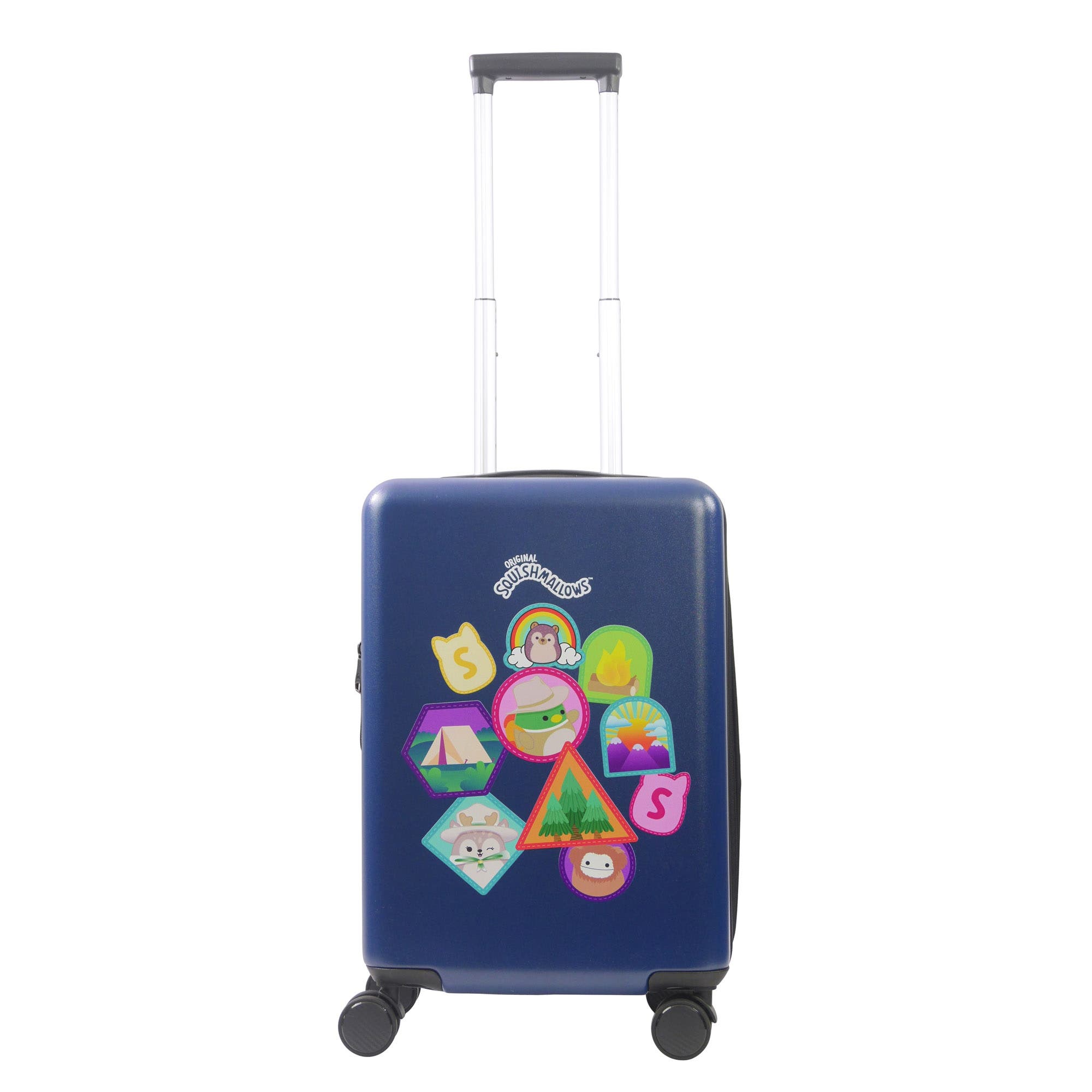 Ful Squishmallows 22.5 Patch Hardside Carry-On Spinner, Alternate, color, Blue