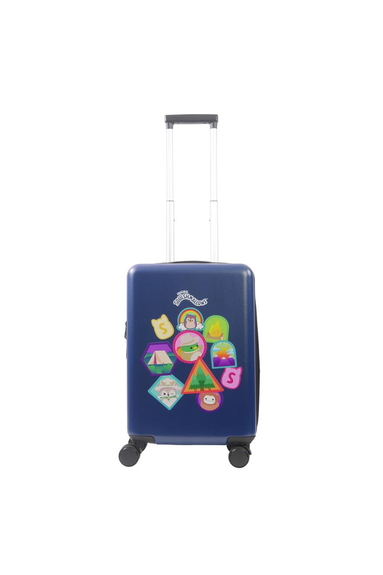 Squishmallows 22.5 Patch Hardside Carry-On Spinner, Alternate, color, BLUE