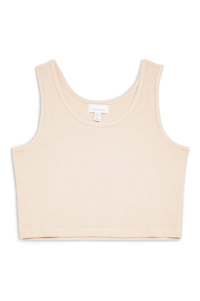 Crop Rib Lounge Camisole, Alternate, color, NUDE