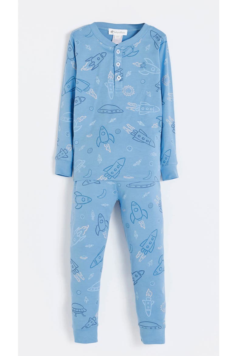 Skyward Snug Long Pajamas for Infant, Main, color, BLUE