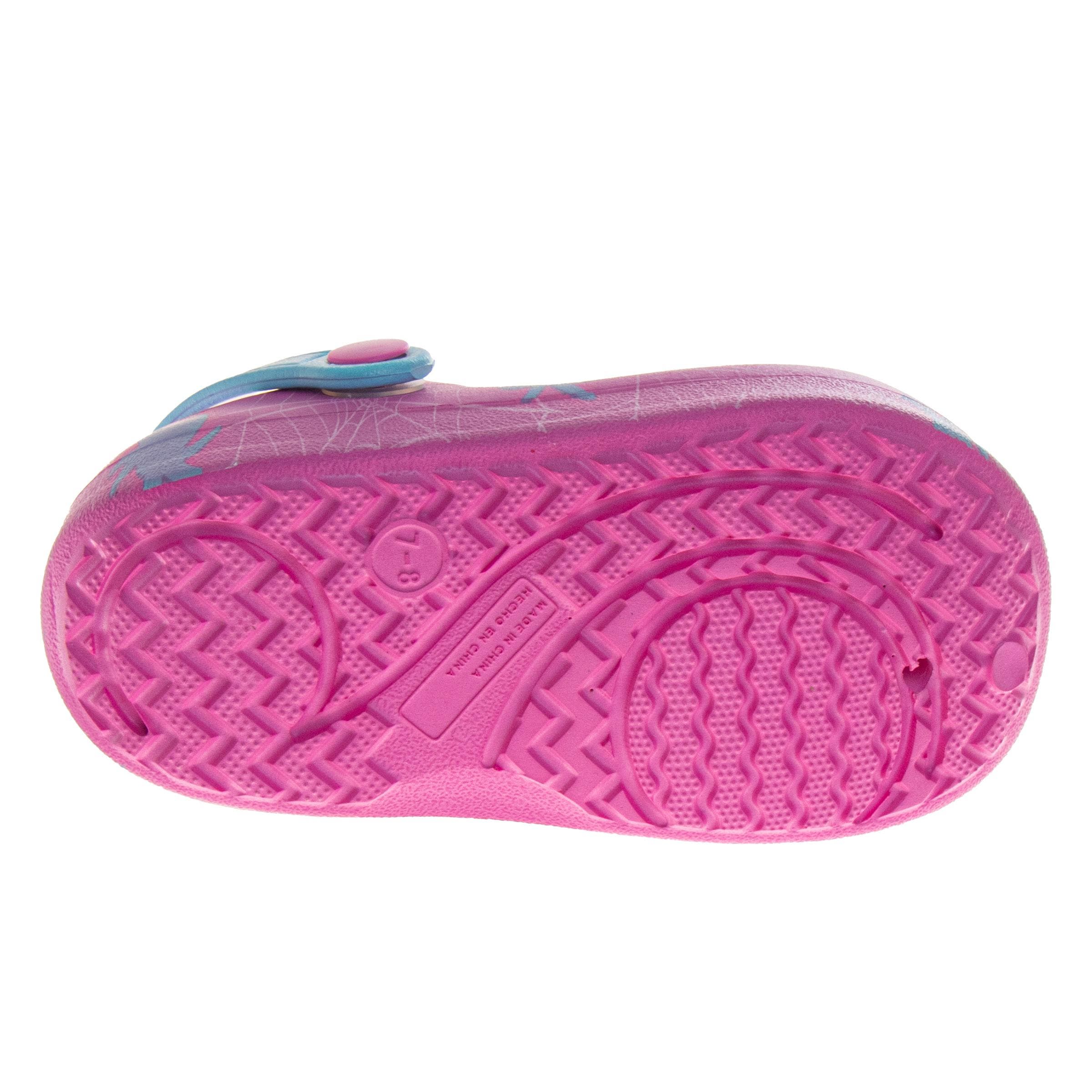 Spider Clogs, Alternate, color, PINK BLUE