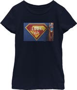 Supergirl Girl's Supergirl Look Out Graffiti Poster  Graphic T-Shirt