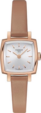 Tissot Lovely Summer Leather Strap Square Watch & Interchangeable Straps Set, 20mm