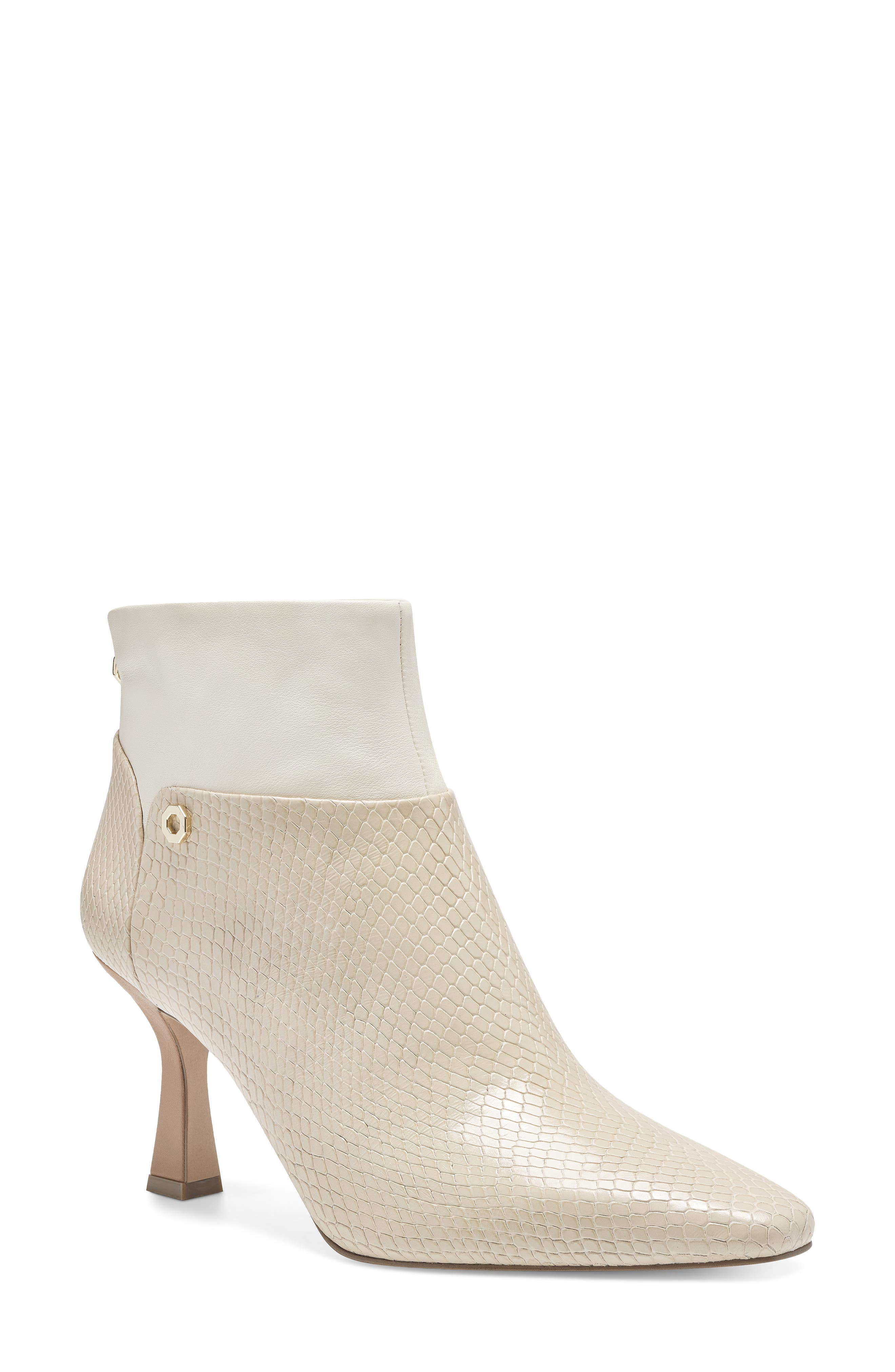 Louise et Cie Lydie Pointed Toe Bootie, Main, color, Powder/ Sand Dollar