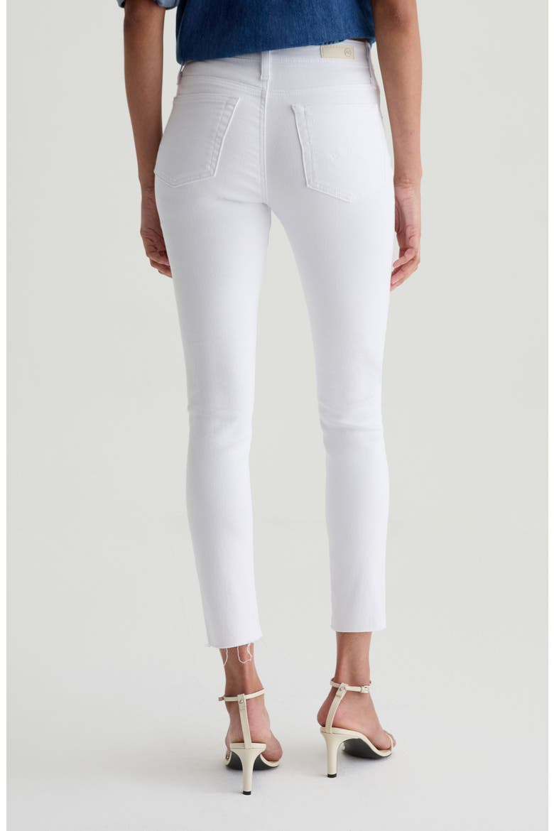 Farrah Ankle Skinny Jeans, Alternate, color, WHITE