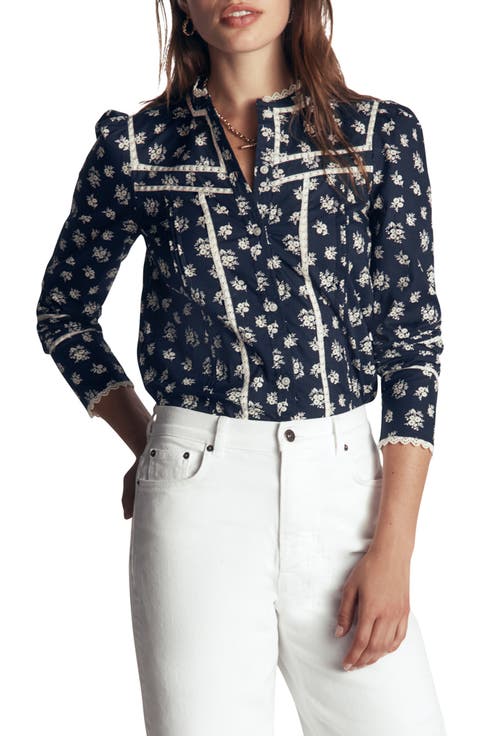 Carmen Trim Insert Cotton Top