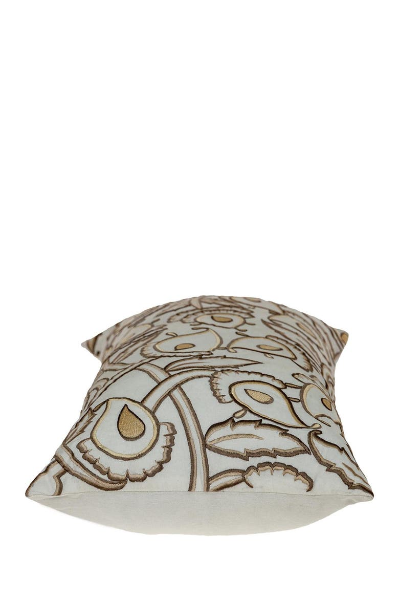Celeste White Throw Pillow, Alternate, color, WHITE