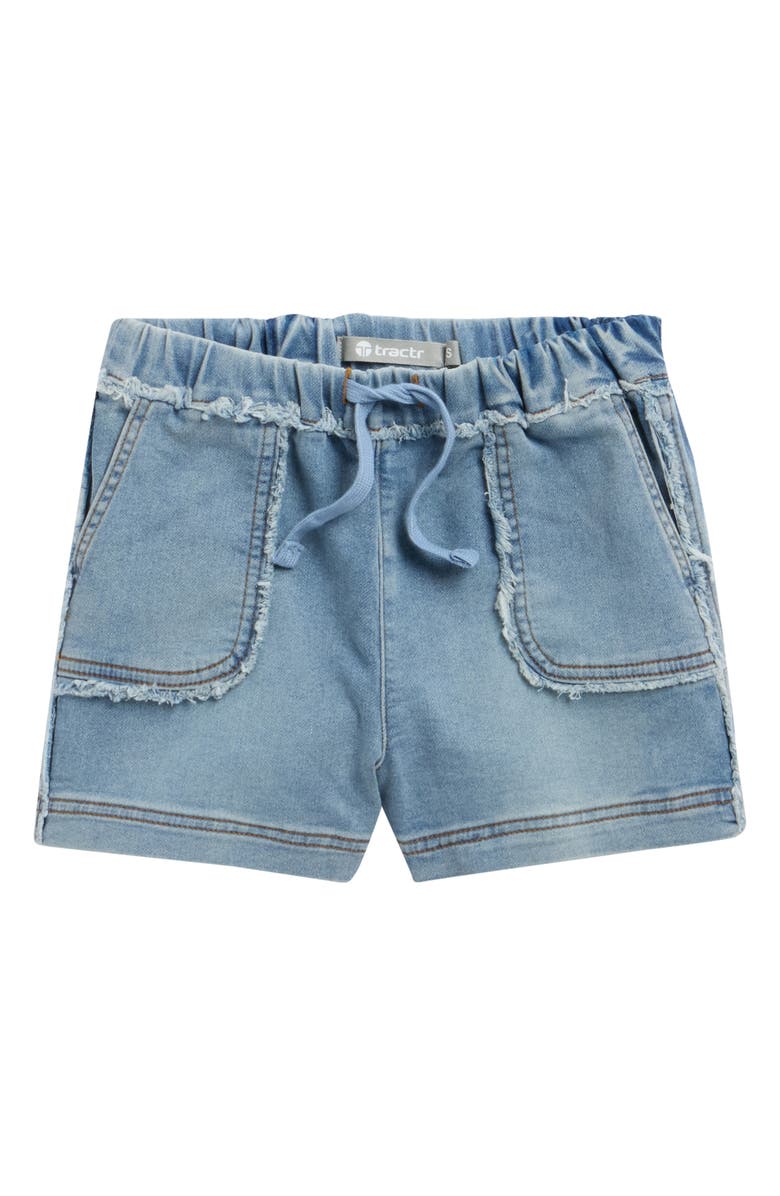 Tractr Kids' Lounge Denim Shorts, Main, color, Indigo