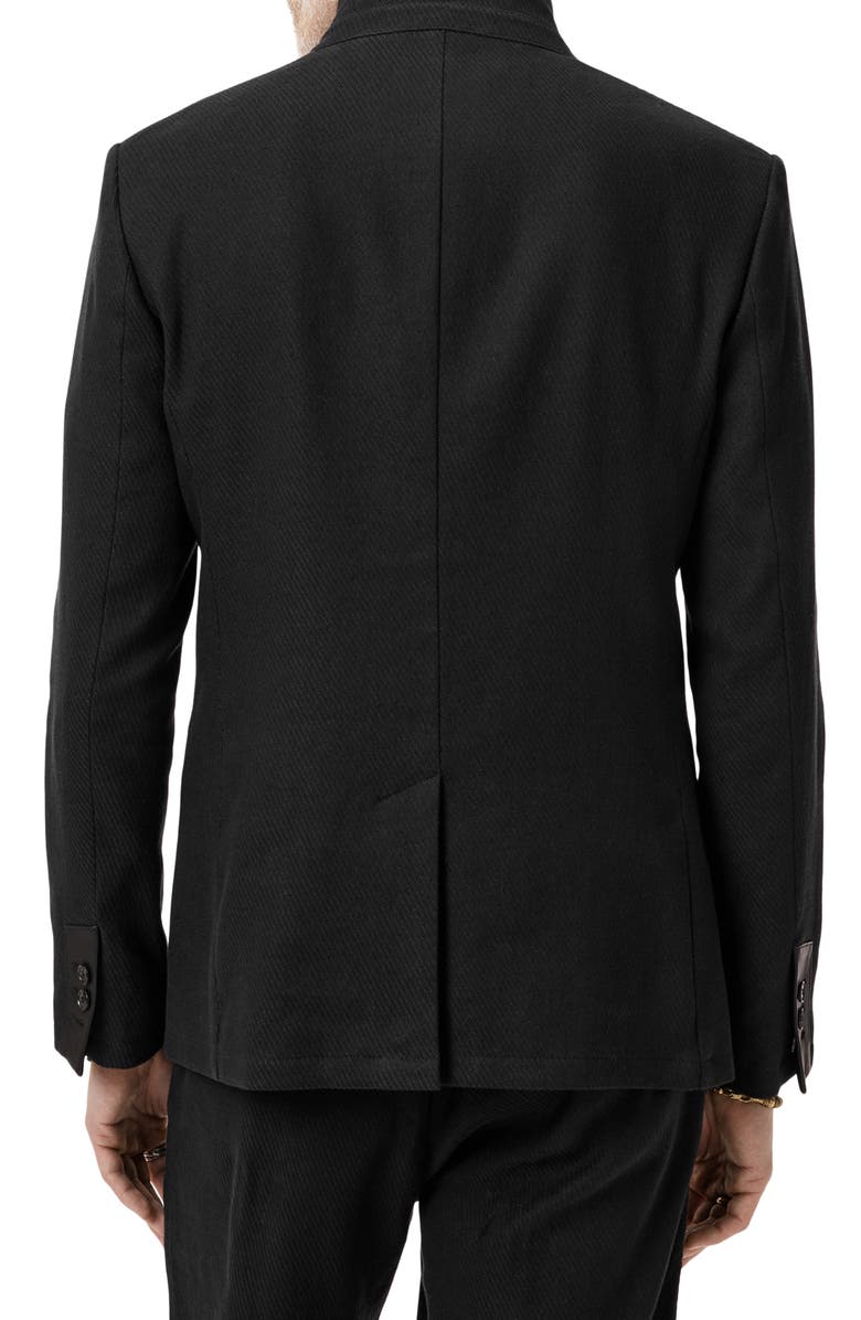 John Varvatos Anson Slim Fit Black Twill Jacket, Alternate, color, 