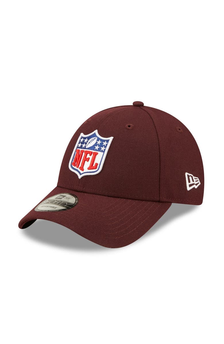 New Era Men's New Era Maroon NFL Shield Logo 9FORTY Adjustable Hat, Main, color,