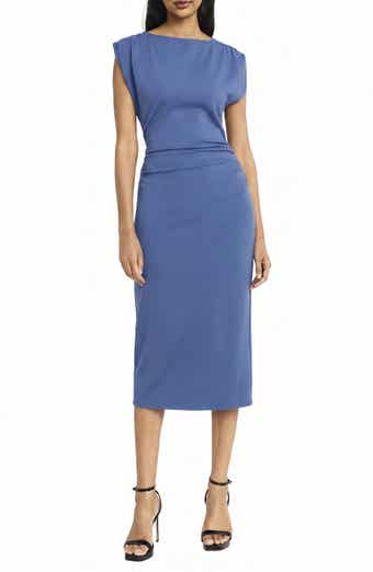 Ruched Cap Sleeve Dress