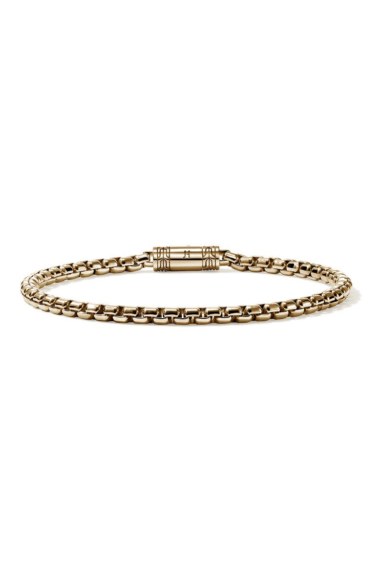 Box Chain Bracelet, 3.7mm, Main, color, GOLD