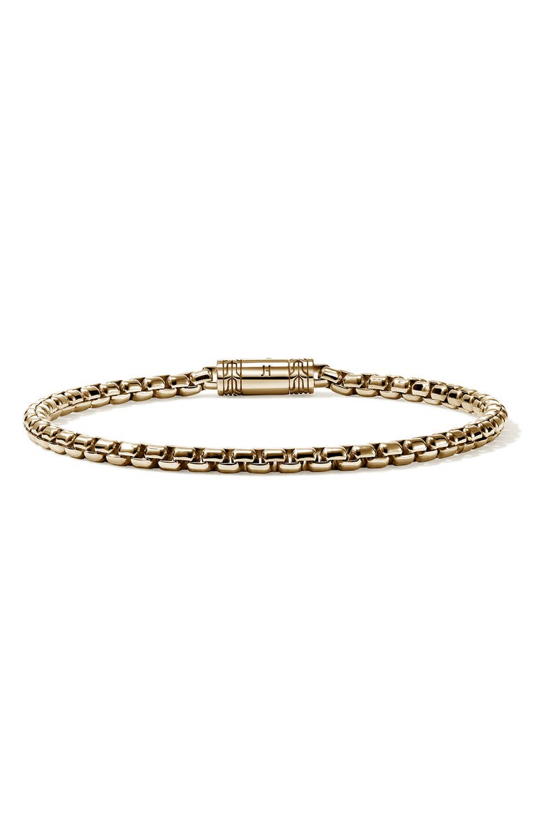 John Hardy Box Chain Bracelet, 3.7mm, Main, color, Gold