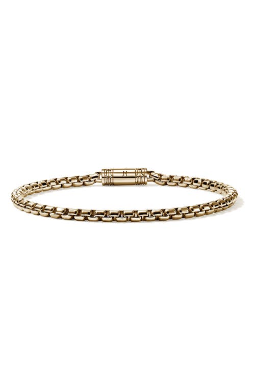John Hardy Box Chain Bracelet, 3.7mm In Gold