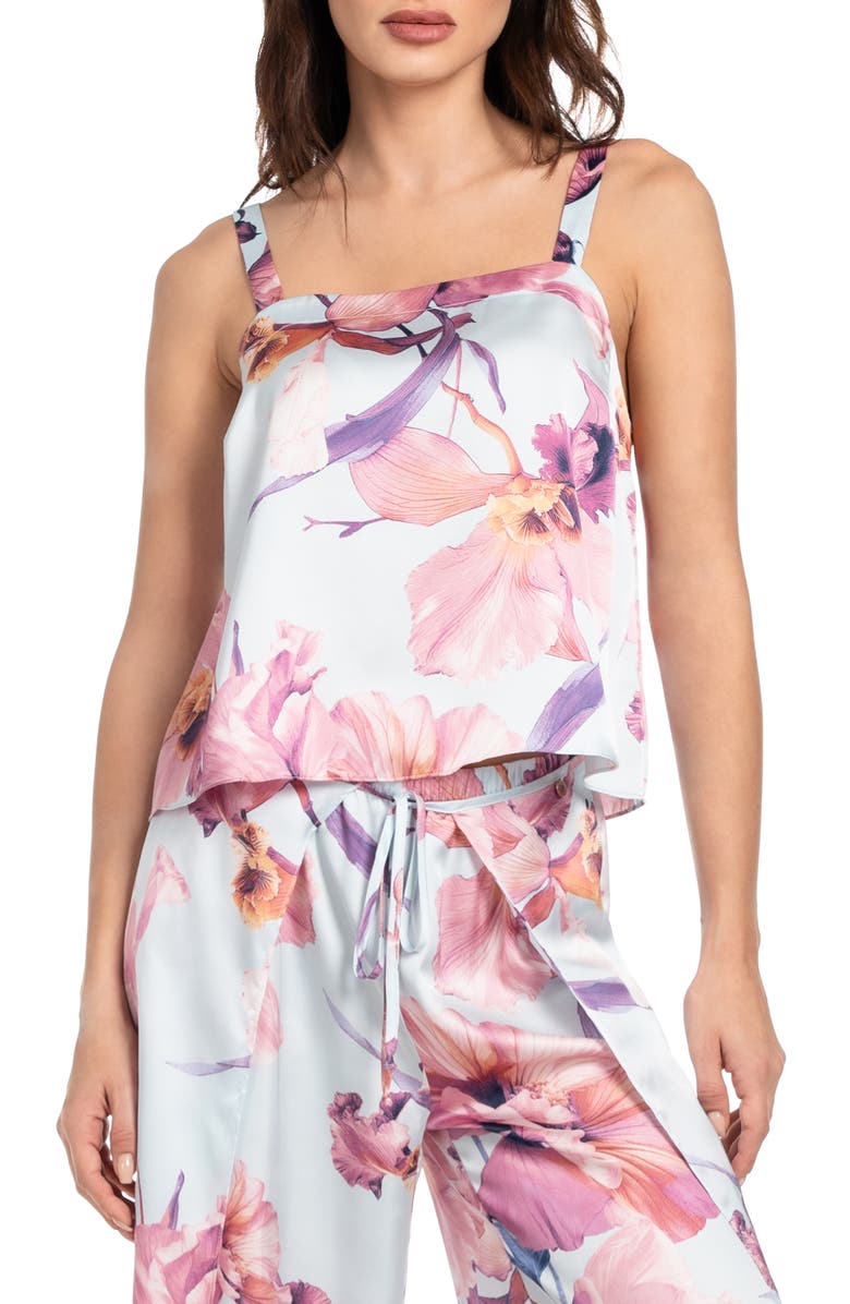 Midnight Bakery Haven Satin Pajamas, Alternate, color, Blue