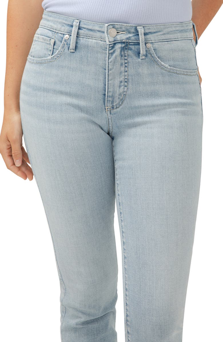 Silver Jeans Co. Isbister High Waist Ankle Straight Leg Jeans, Alternate, color, Indigo