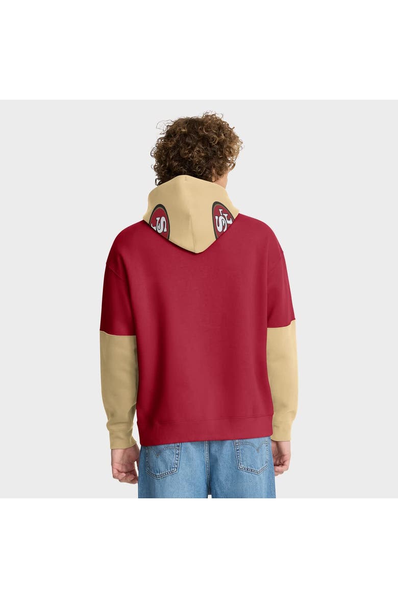 Men's Fanatics Scarlet San Francisco 49ers Helmet Pullover Hoodie, Alternate, color, Scarlet