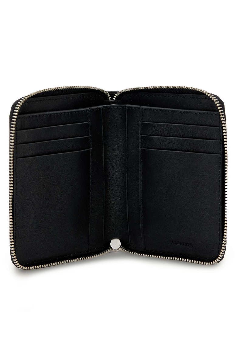 Lena Hex Leather Zip Wallet, Alternate, color, TOFFEE BROWN