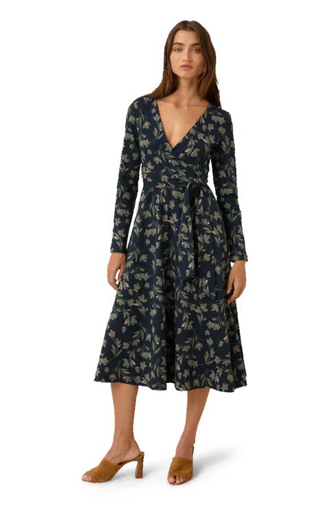 Fit & Flare Wrap Dress Made With Organic Cotton
