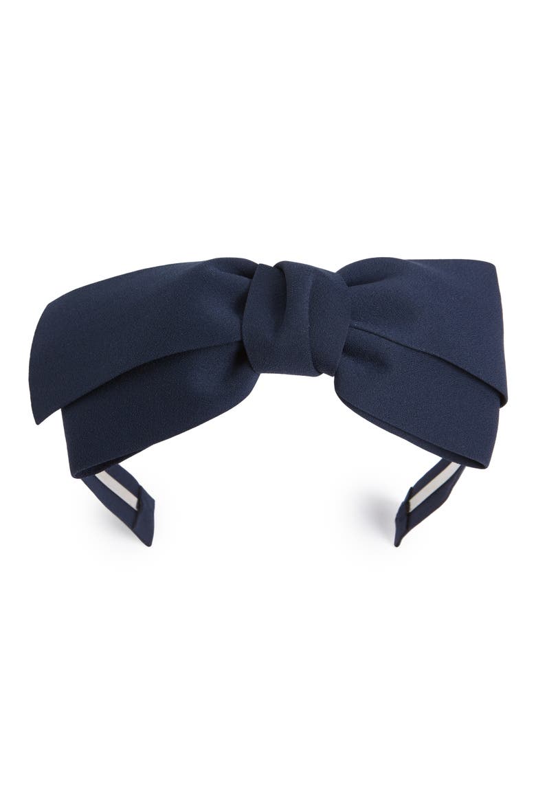 Bow Headband, Alternate, color, NAVY