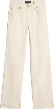 7 For All Mankind Calie Mid Rise Straight Leg Jeans