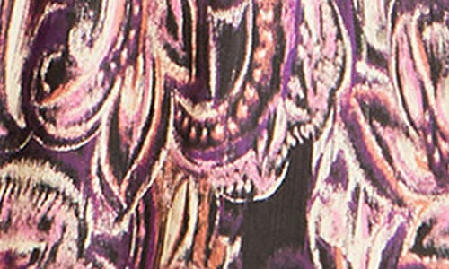 City Chic Amiyah Floral & Stripe Long Sleeve Maxi Dress In Multi