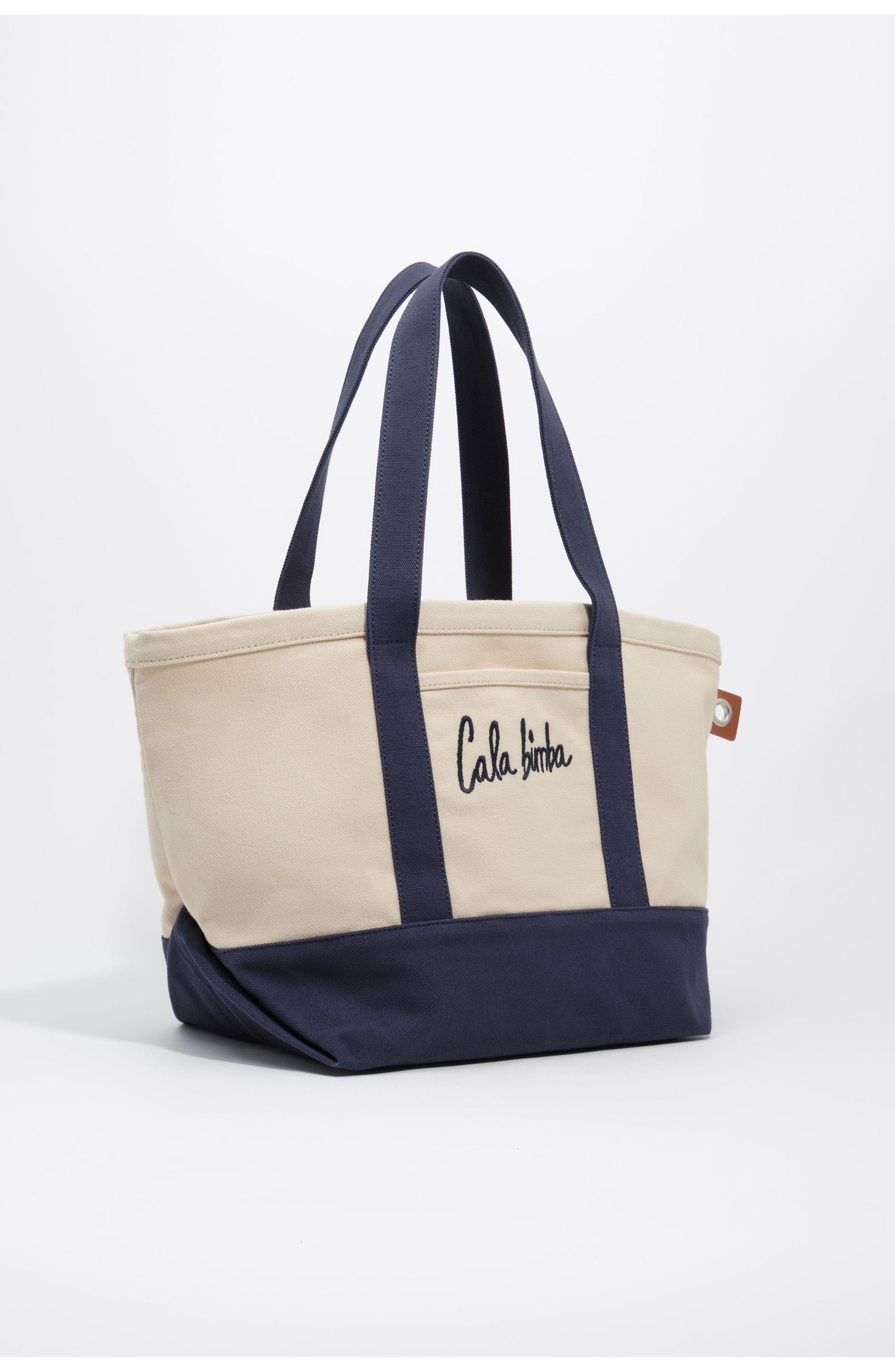 Cotton Maxi Beach Bag, Main, color, LIGHT NAVY