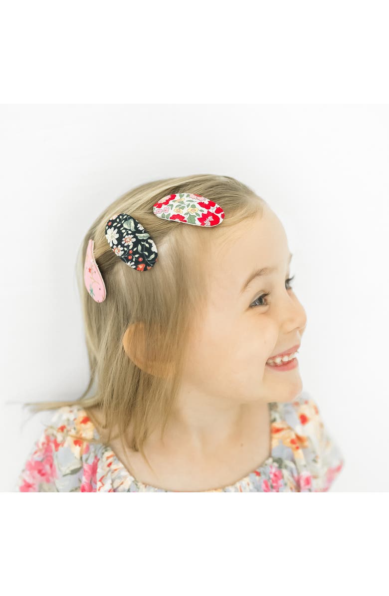 Puttisu Liberty Floral Hair Clip Set of 6, Alternate, color, Wildflower Mix