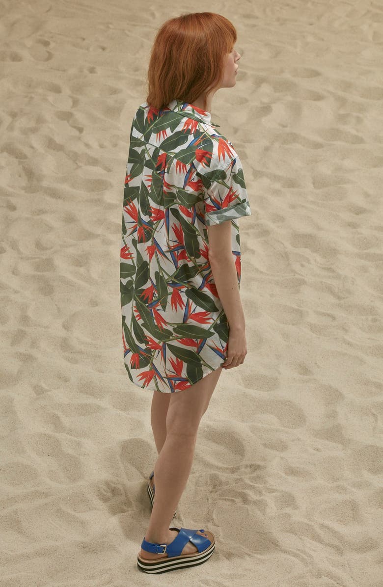 Onia 'Jesse' Cover-Up Shirtdress, Alternate, color, 