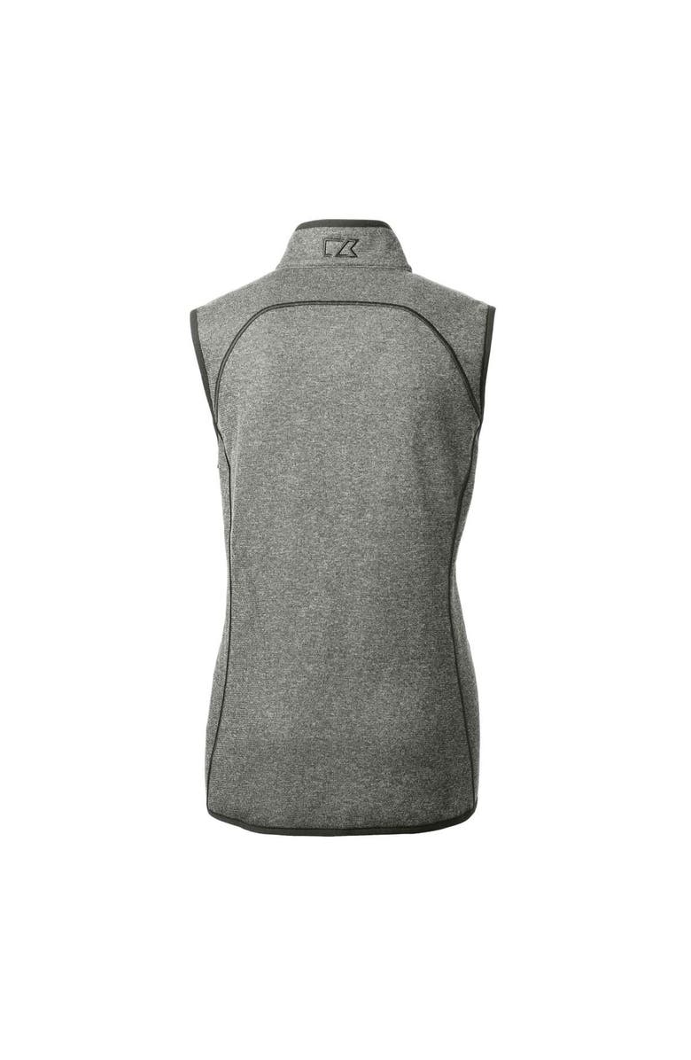 Cutter & Buck Women's Cutter & Buck Heather Gray Old Dominion Monarchs Mainsail Basic Sweater-Knit Full-Zip Vest, Alternate, color, 