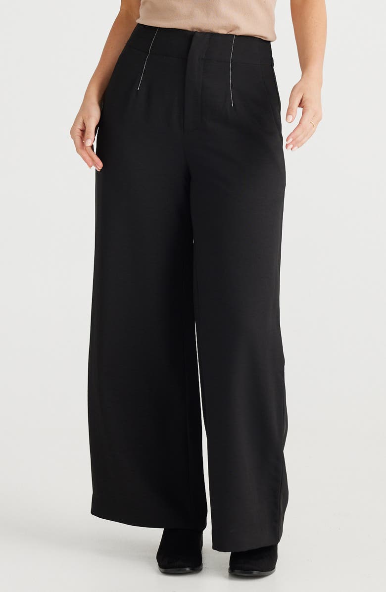 Brave+True Dana High Waist Wide Leg Pants, Alternate, color, 