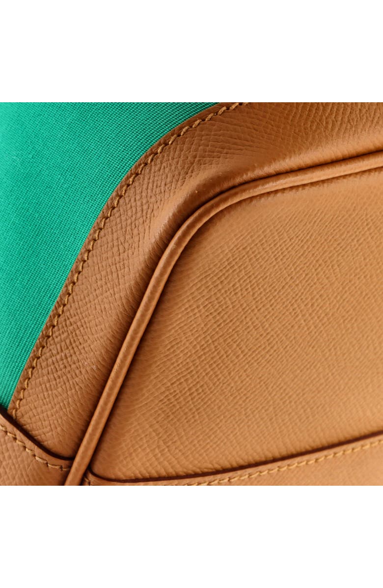 Pre-Owned Hermes Garden Party Tote Toile and Leather 30, Alternate, color, Vert Jade