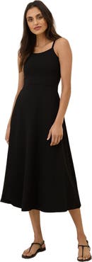 Pact Organic Cotton Fit & Flare Midi Dress