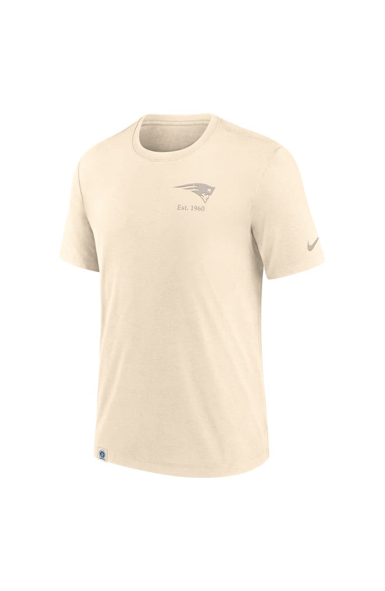 Nike Men's Nike Cream New England Patriots Glory Tri-Blend T-Shirt, Alternate, color, Cream