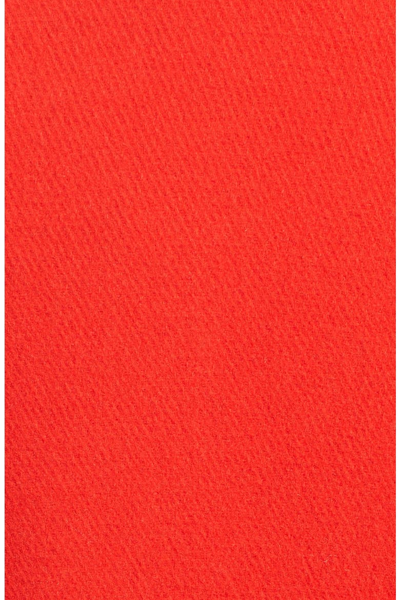 wool blend a-line coat, Alternate, color, LOLLIPOP RED