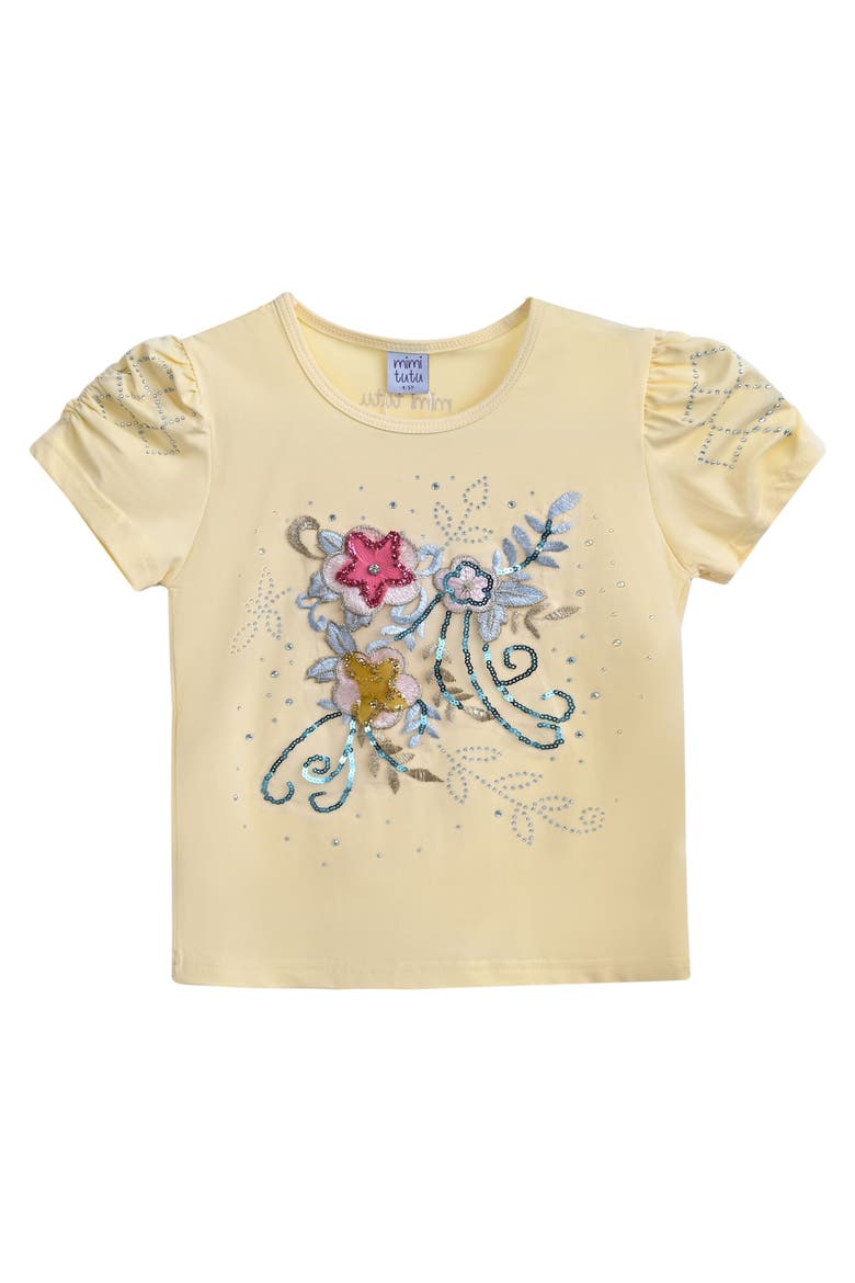Flowers T-Shirt, Main, color, Yellow