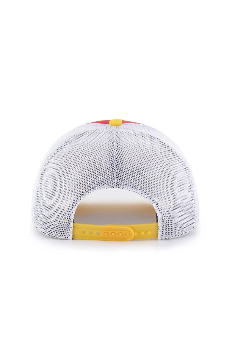 Youth '47 Red/Gold Maryland Terrapins Super Stripe Hitch Adjustable Trucker Hat, Alternate, color, Red