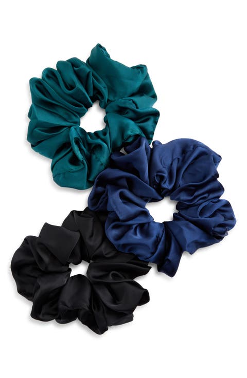 3-Pack Satin Scrunchies