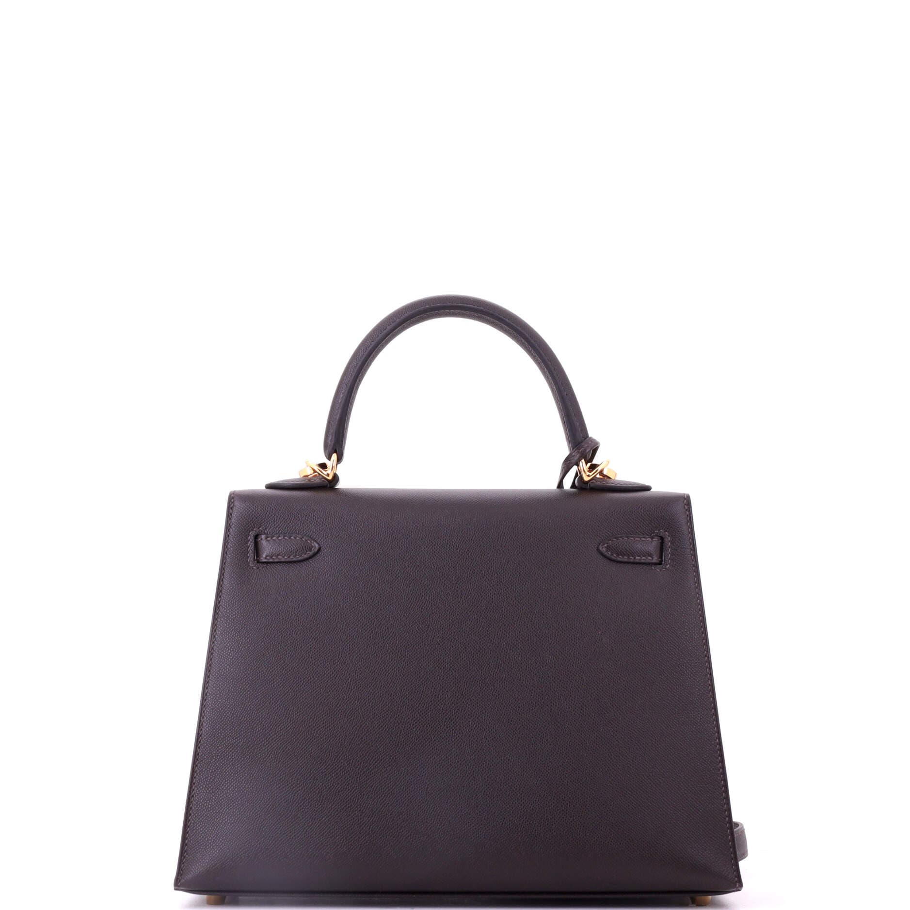 Pre-Owned Hermes Kelly Handbag Brown Madame with Gold Hardware 25, Alternate, color, Bai Brun