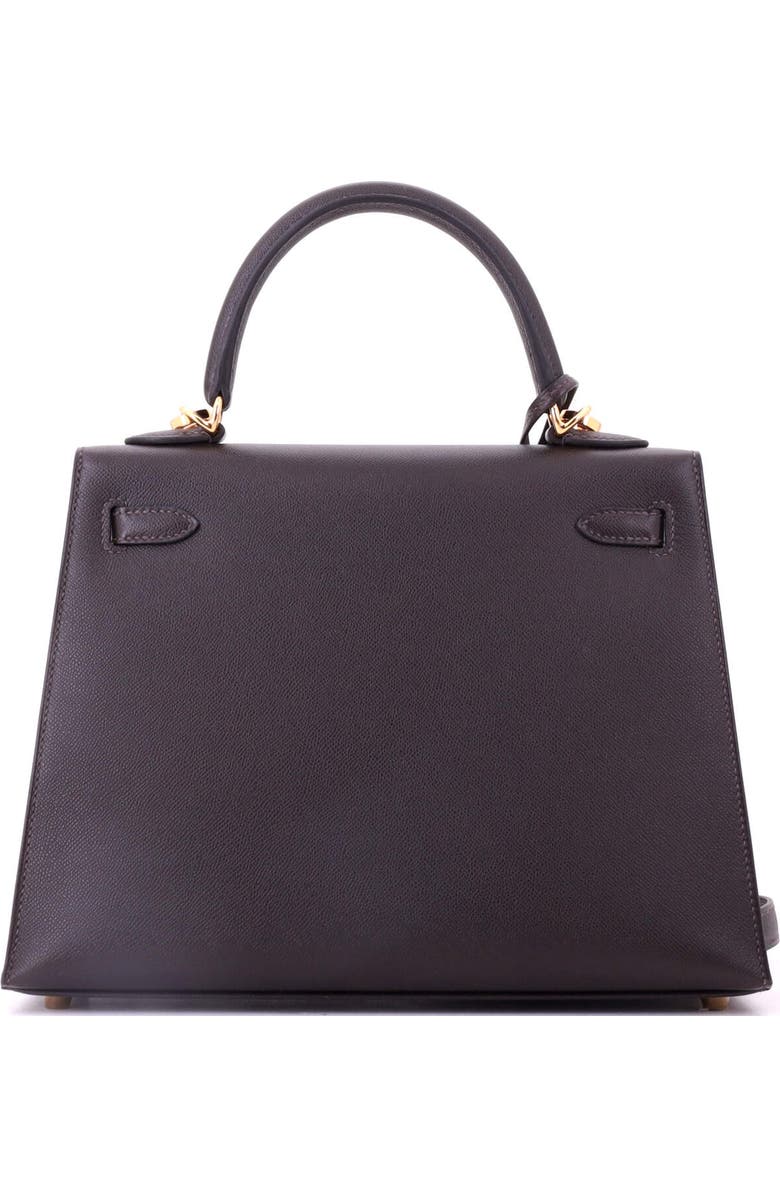 Pre-Owned Hermes Kelly Handbag Brown Madame with Gold Hardware 25, Alternate, color, Bai Brun