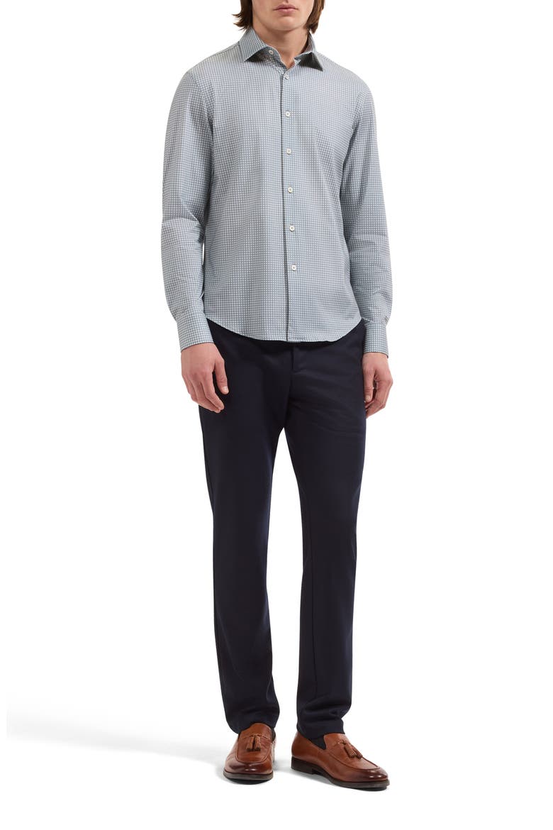 James OoohCotton Long Sleeve Button Up Shirt, Alternate, color, AVOCADO
